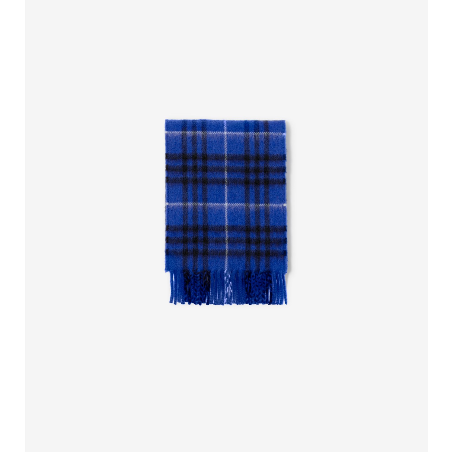 Narrow Check Cashmere Scarf