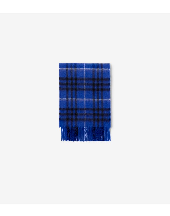 Narrow Check Cashmere Scarf