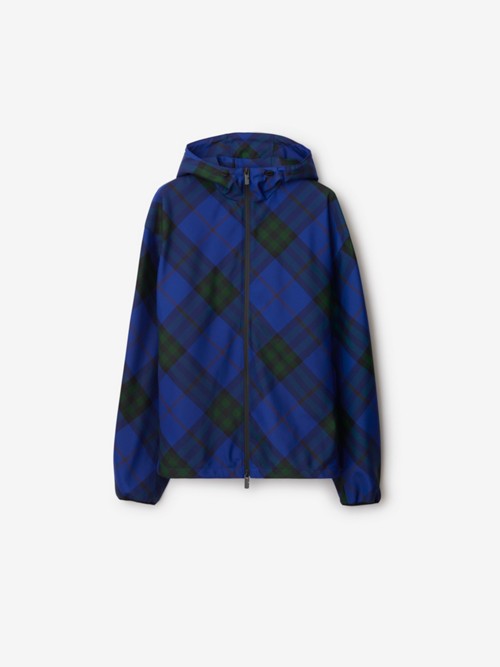 Shop Burberry Check Jacket In Knight