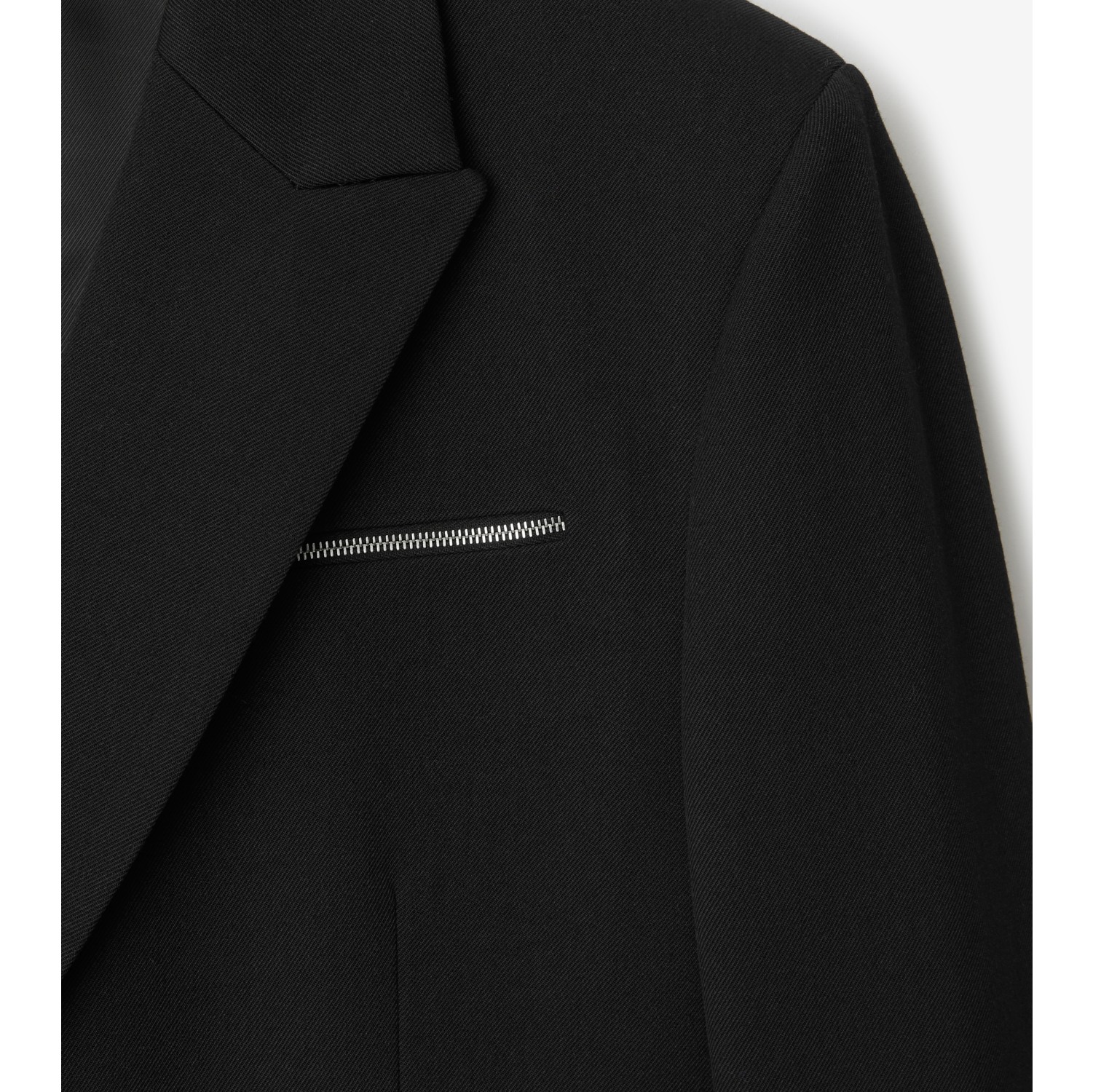 Wool Blend Tailored Jacket in Black - Men | Burberry® Official
