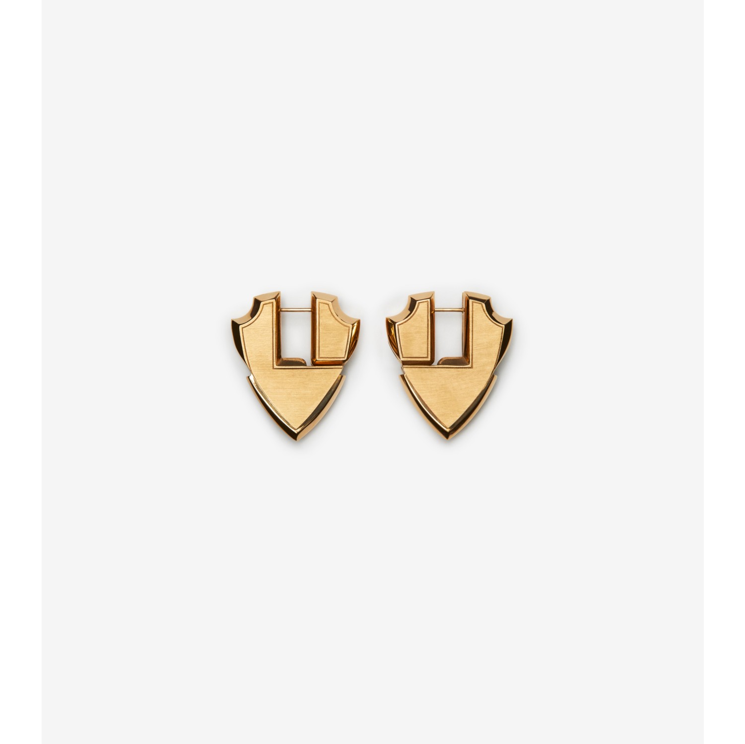 Shield Earrings in Gold - Women | Burberry® Official