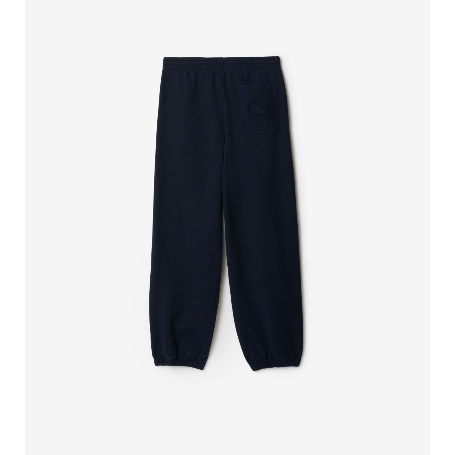 Cotton Jogging Pants in Navy Men Burberry Official