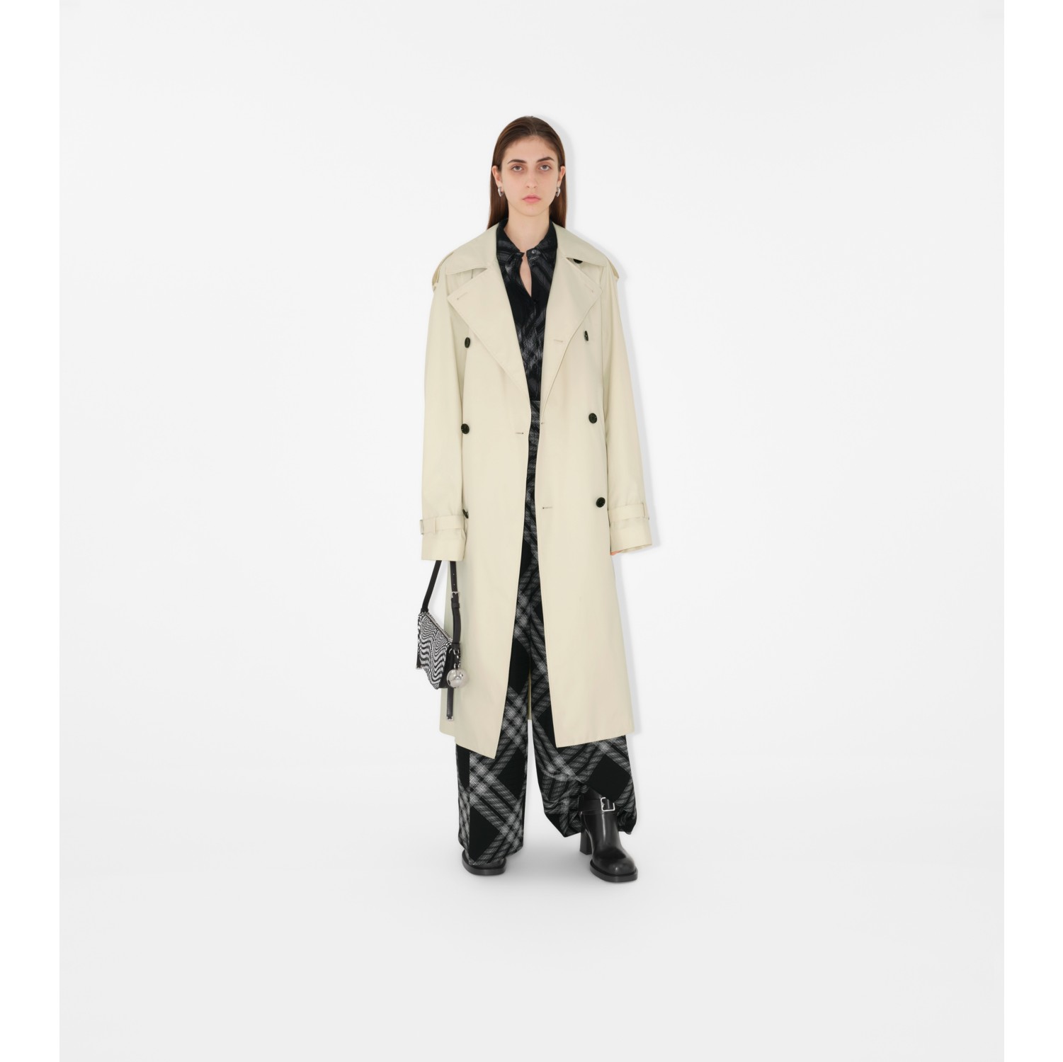 Calico wool 2024 trench coat newport