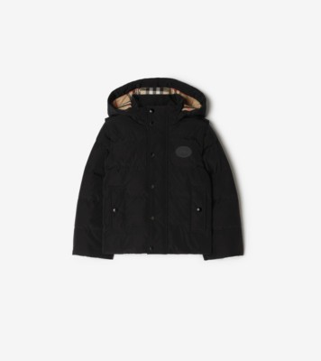 Burberry デタッチャブルスリーブ ダウンジャケット (ブラック) | Burberry®公式サイト