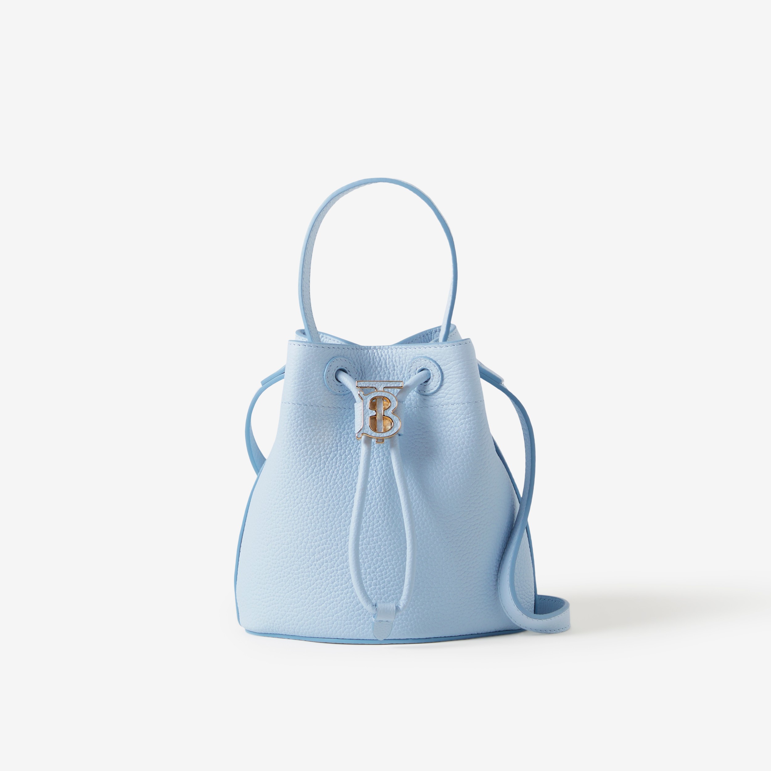 Mini TB Bucket Bag in Pale Blue - Women | Burberry® Official