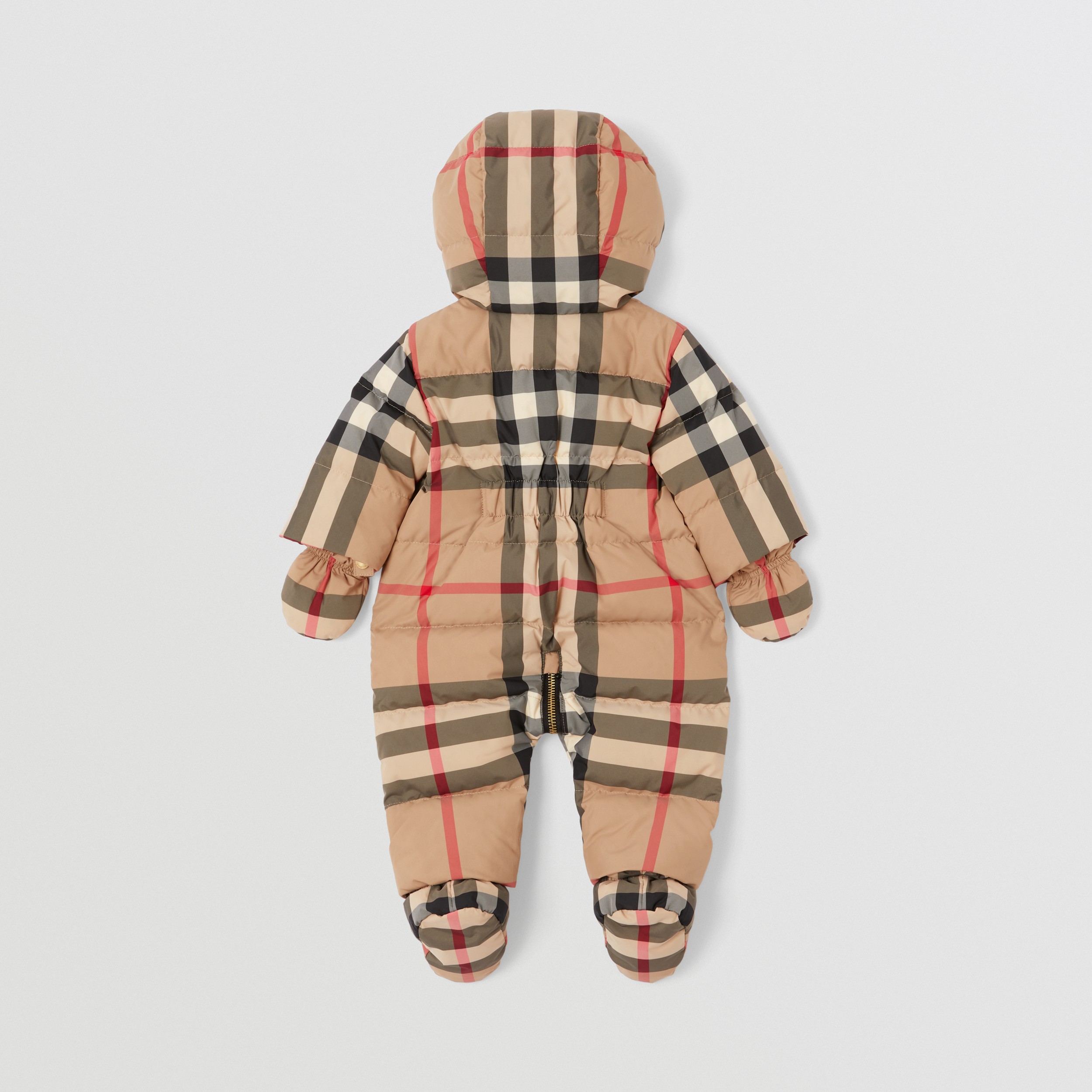 Check Puffer Suit in Archive Beige - Children | Burberry® Official - 4