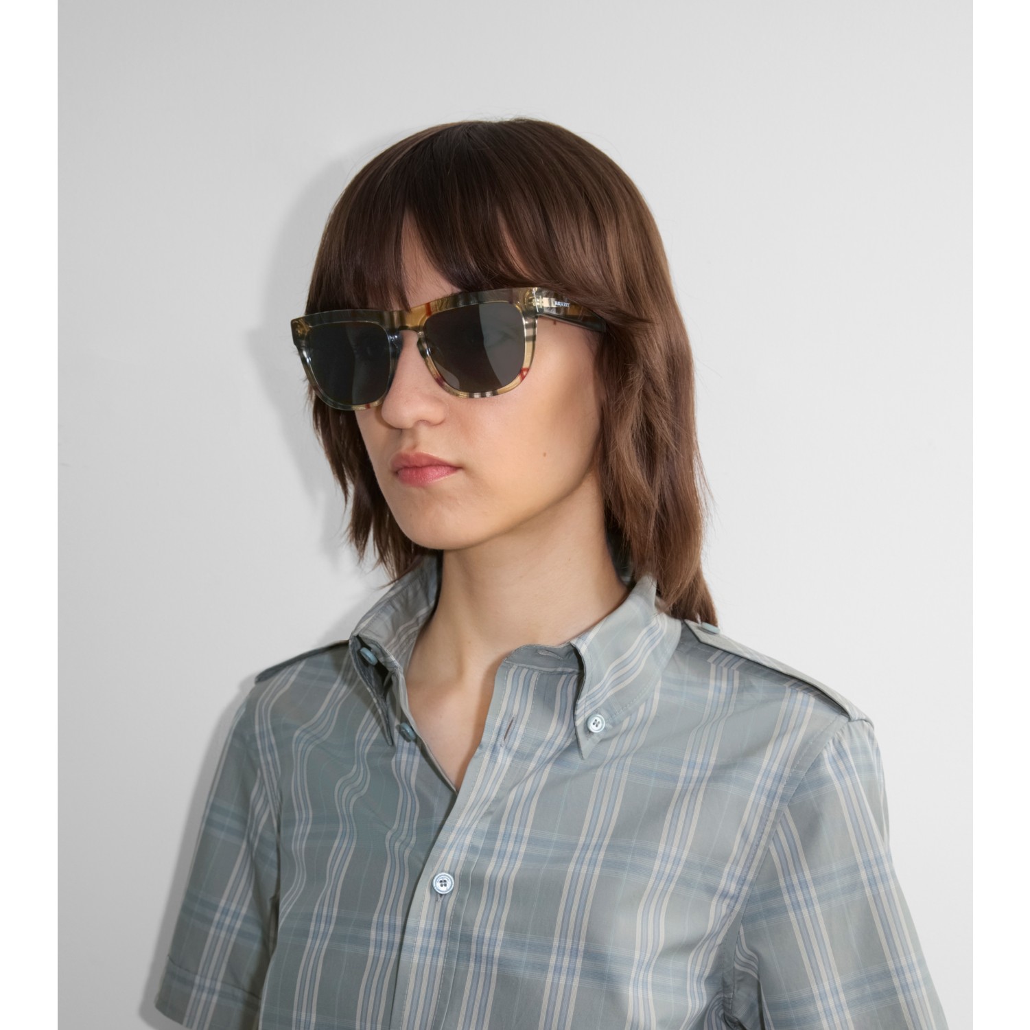 Lunettes de soleil carrées Check