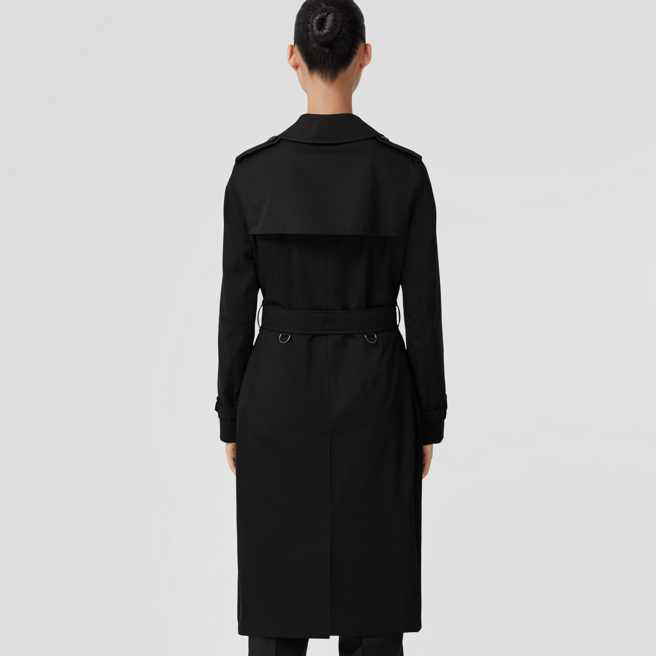 The Long Kensington Heritage Trench Coat in Black - Women | Burberry® Official - 3