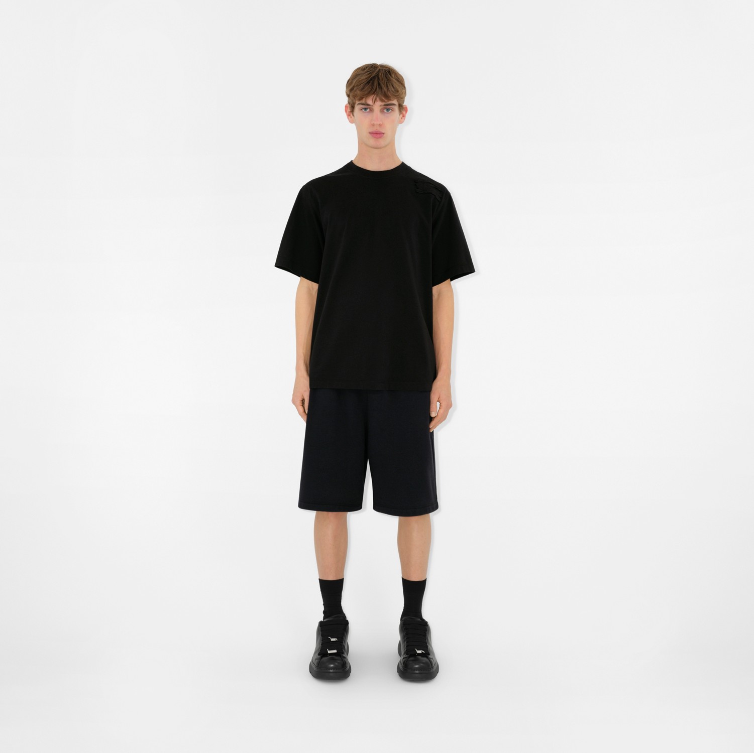 コットンTシャツ (ブラック) - メンズ, コットン | Burberry コットンTシャツ (ブラック) - メンズ, コットン | Burberry