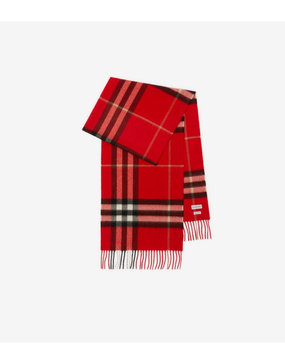 Check Cashmere Scarf