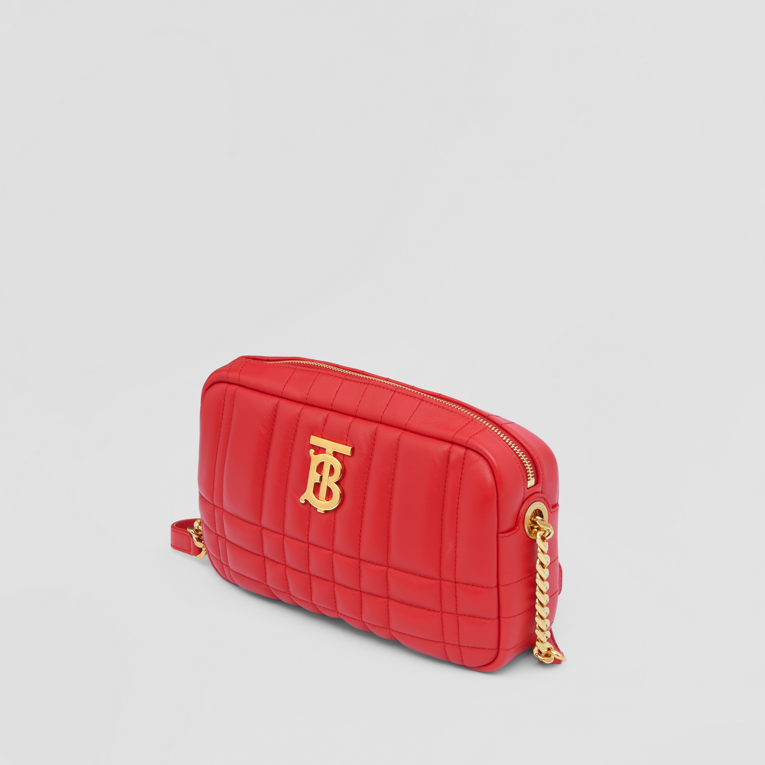 Quilted Leather Small Lola Camera Bag in Bright Red - Women | Burberry® Official - 4