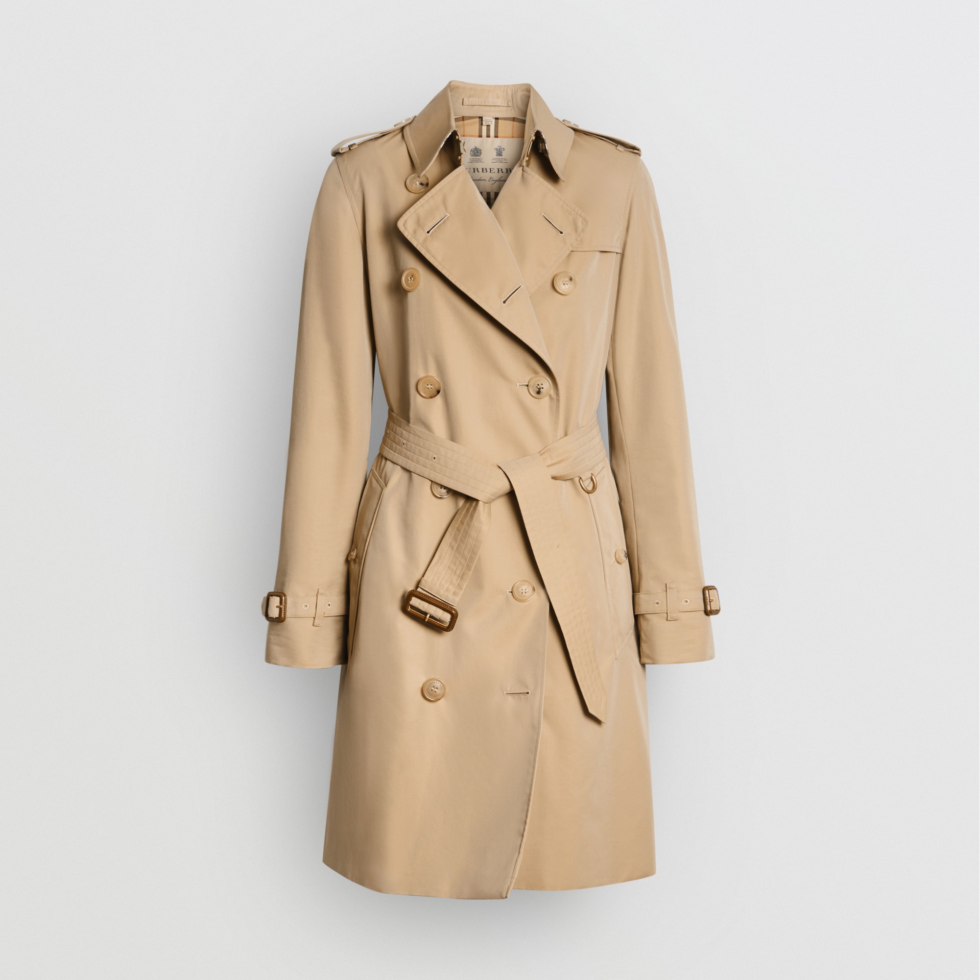 The Long Kensington Heritage Trench Coat in Honey - Women