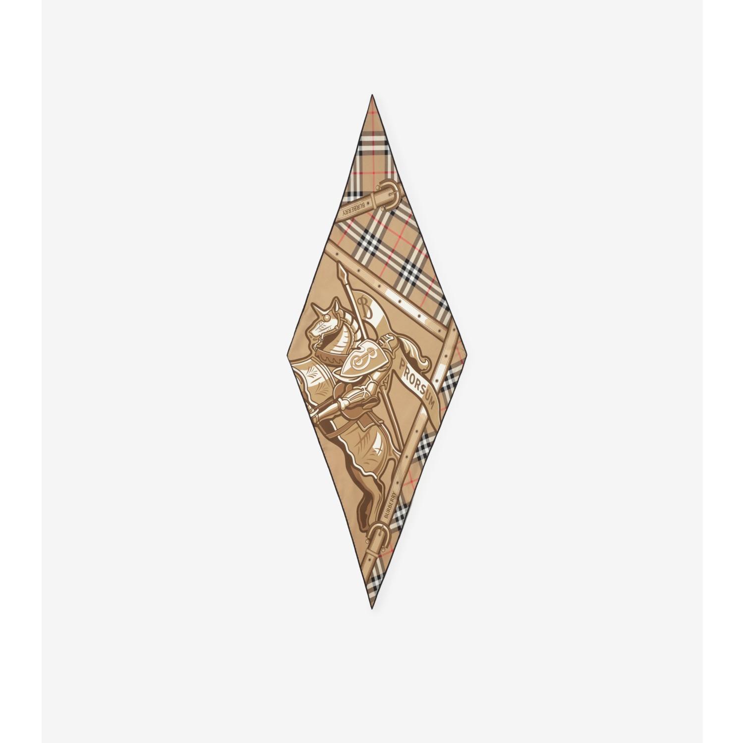Knight Graphic Silk Scarf