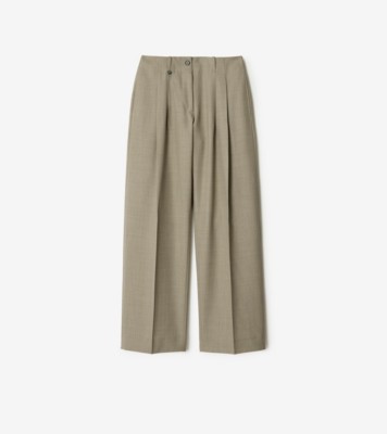 ウール テーラードトラウザー (オリーブドラブ) - ウィメンズ