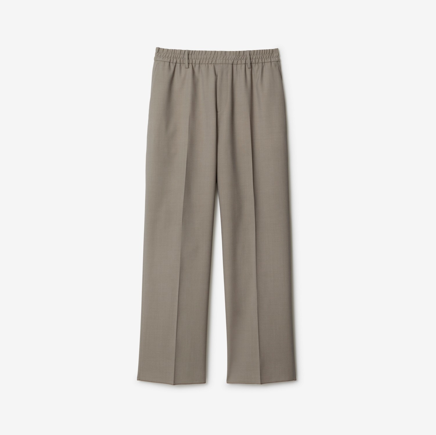 Wool Trousers in Cliff - Men | Burberry® Official