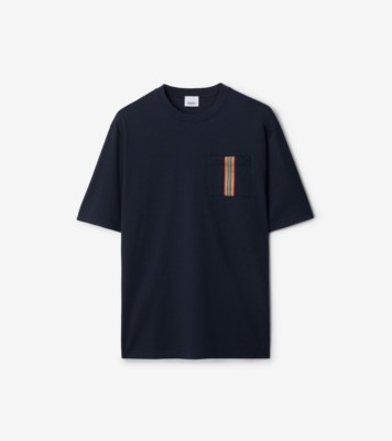 コットンTシャツ (ネイビーブラック) - メンズ | Burberry®公式サイト