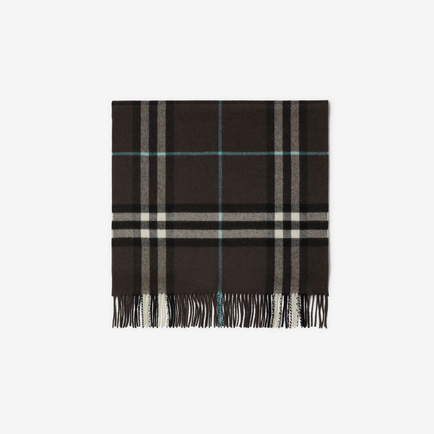 格纹羊绒围巾 (水獭棕) | Burberry® 博柏利官网