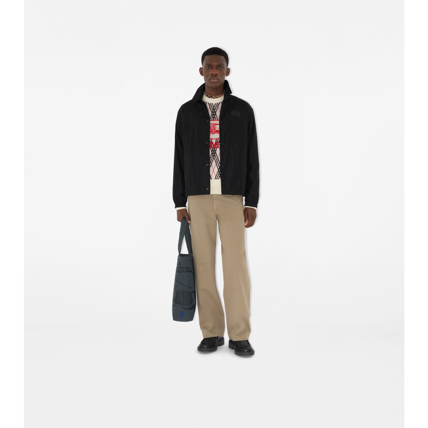 Knight Stamp Nylon Coach Jacket