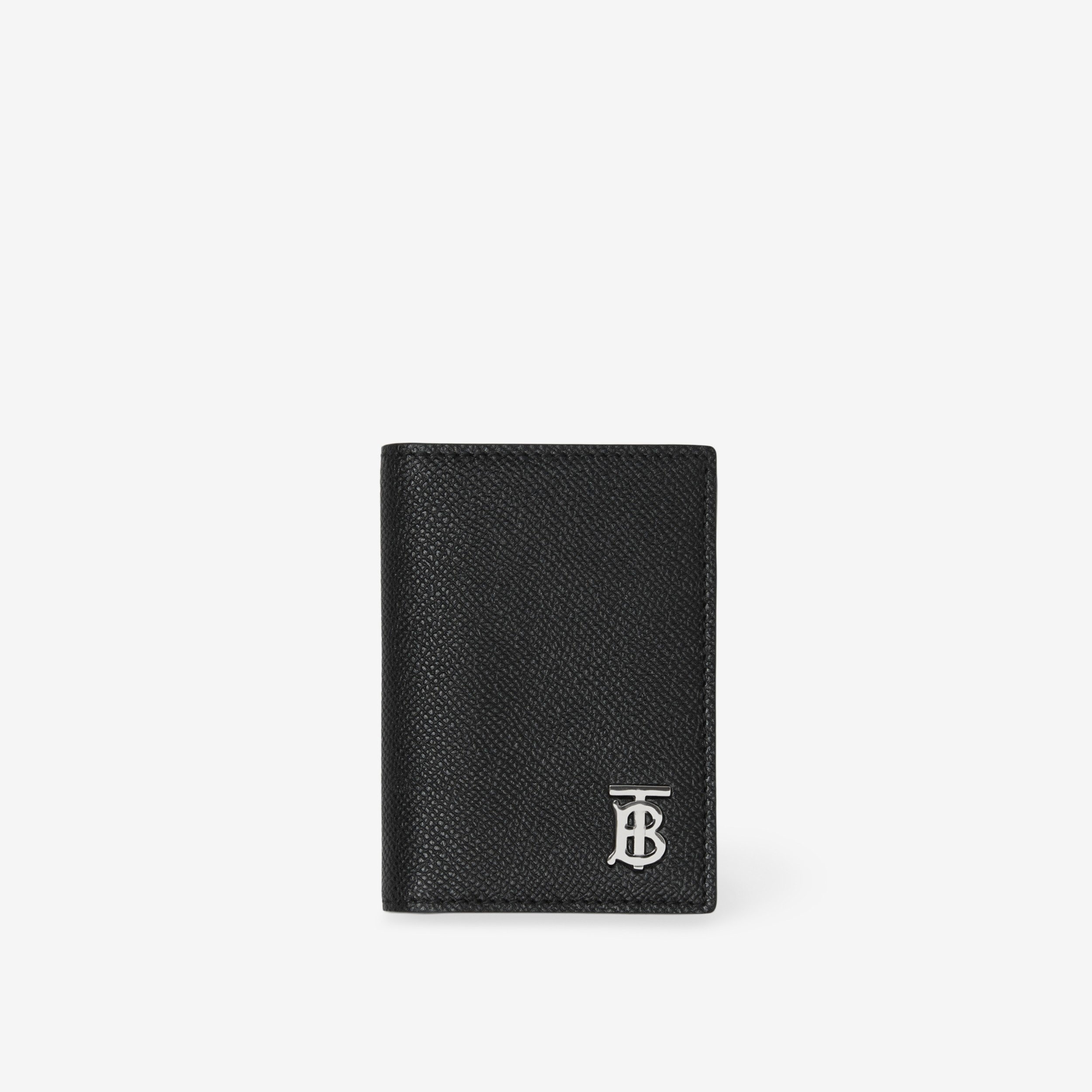 Grainy Leather TB Folding Card Case in Black - Men | Burberry® Official