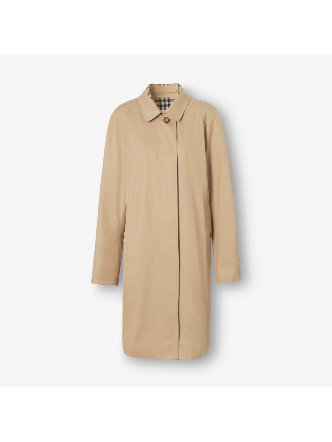 Camden Heritage Car Coat in Honey - Women | Burberry® Official