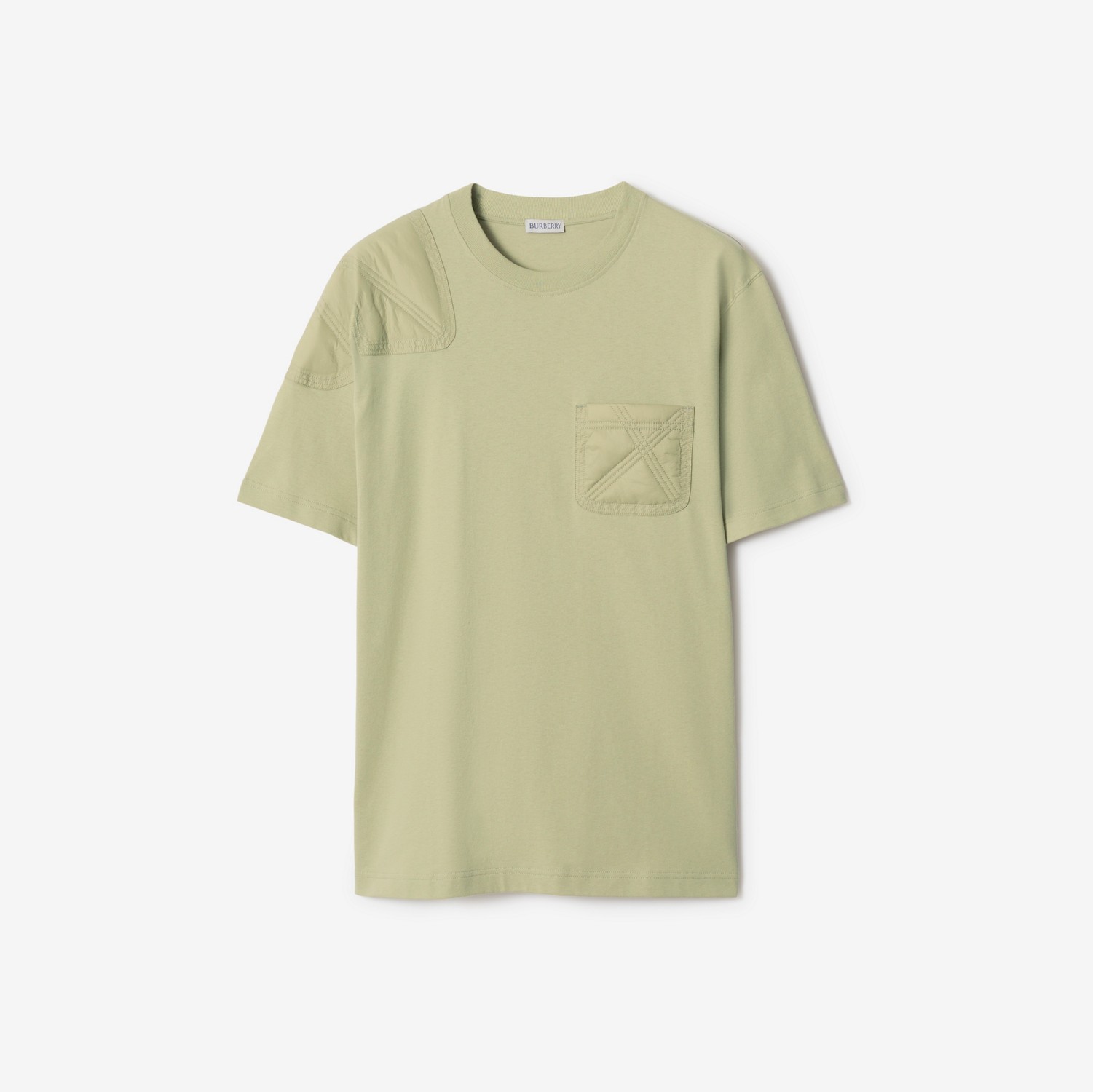 Camiseta de algodão com recortes (Hunter) - Homens | Burberry® oficial