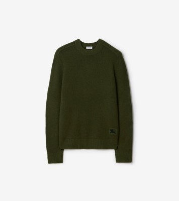 Cashmere Sweater in Tent green - Women | Burberry® Official