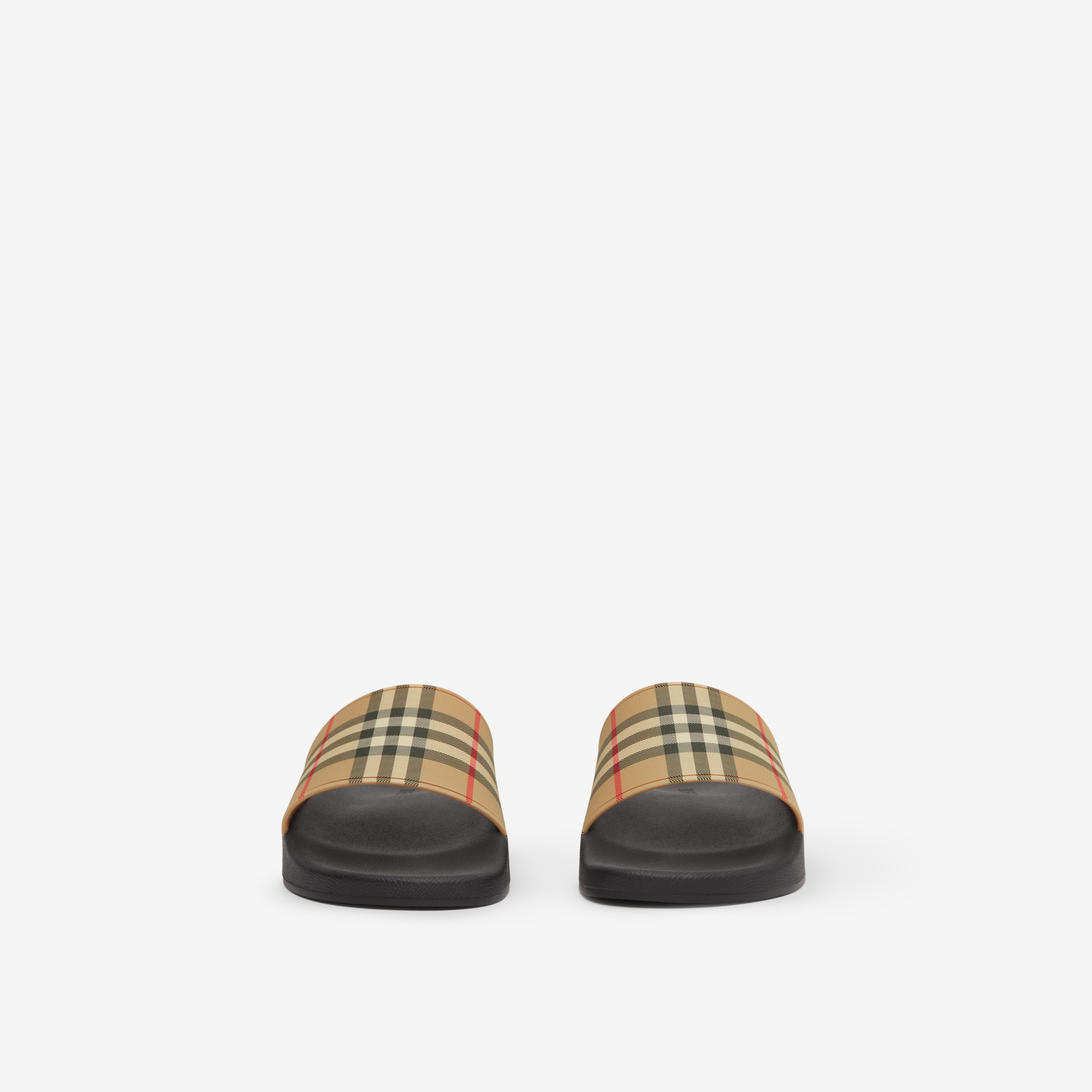Vintage Check Print Slides in Archive Beige - Men | Burberry® Official - 2