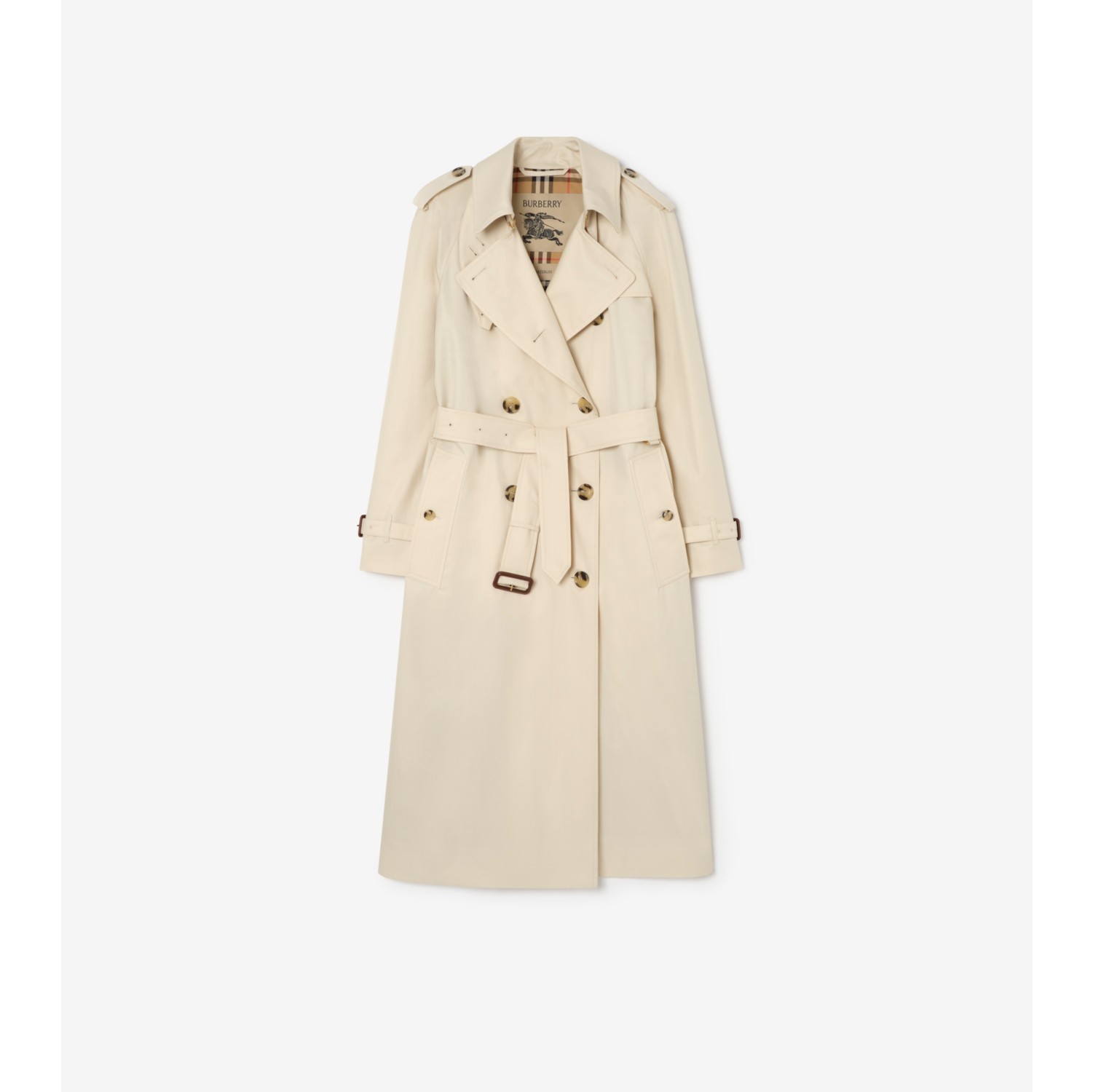 Trench coat Waterloo largo en gabardina tropical