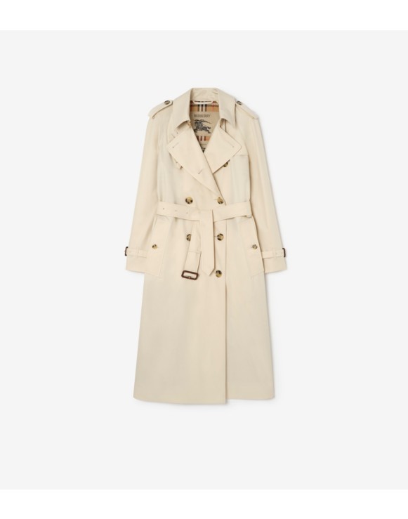 Long Tropical Gabardine Waterloo Trench Coat