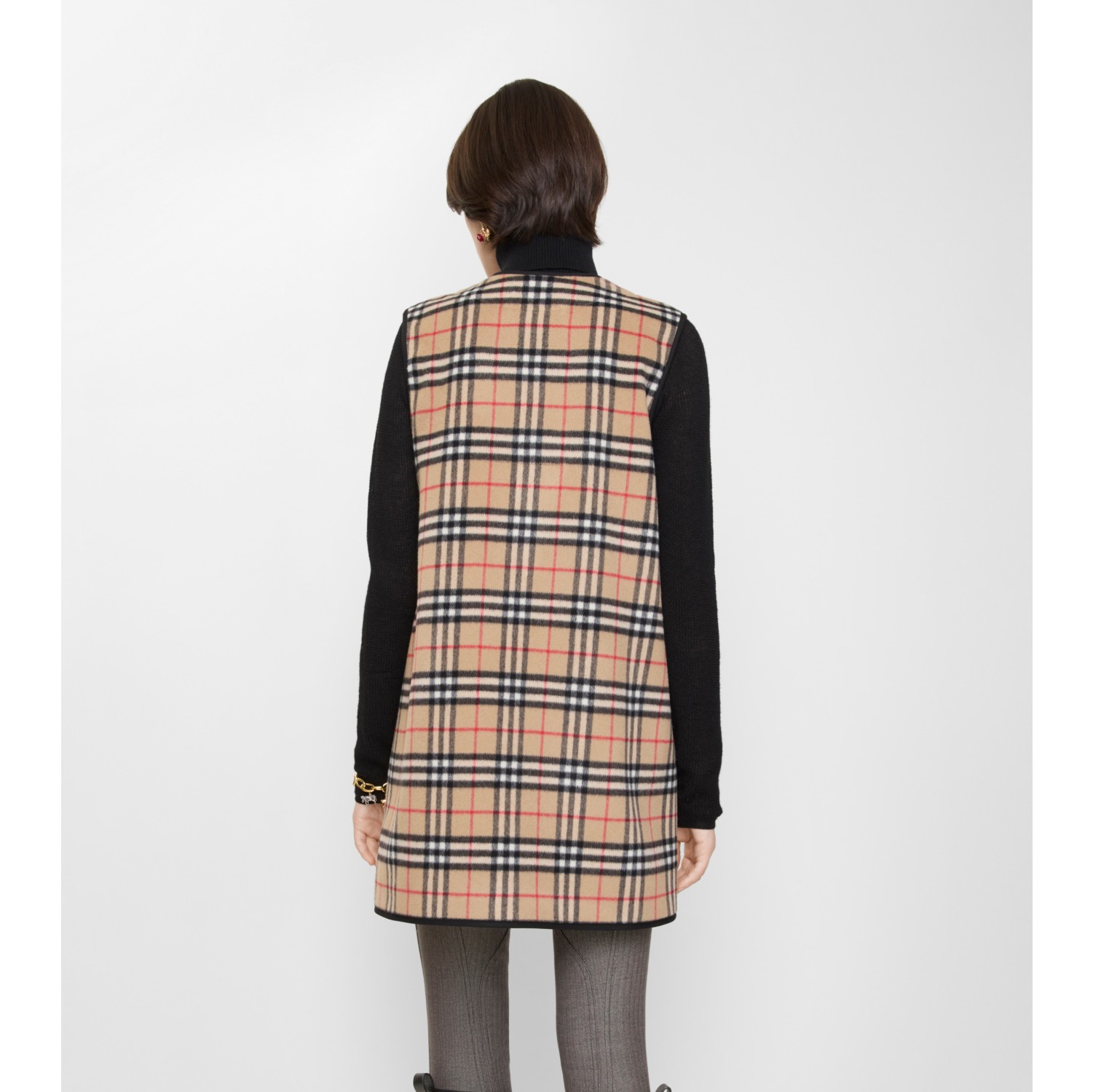 Imbottitura in lana e cashmere Check