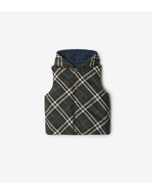 Reversible Check Gilet