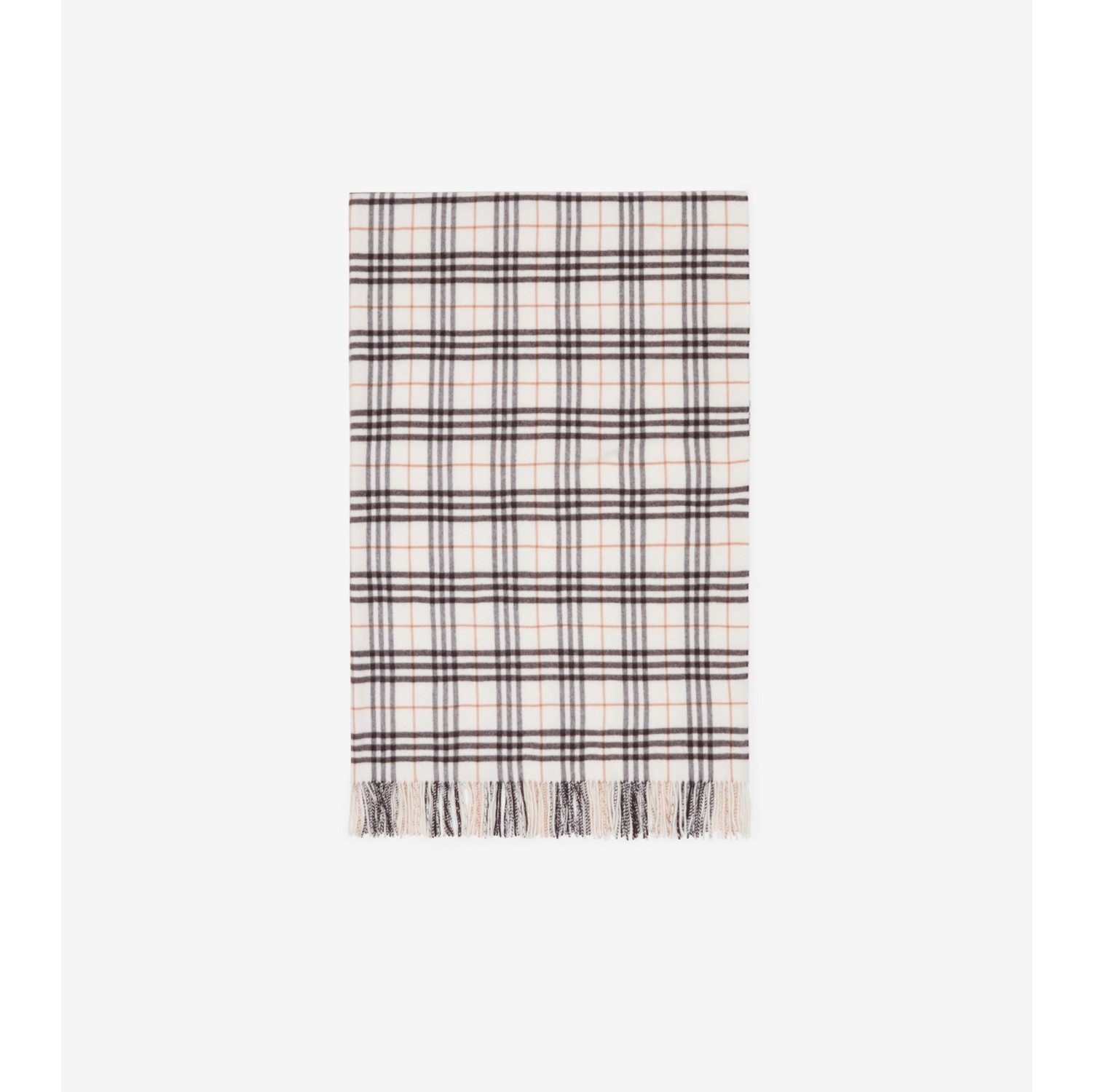 Check Cashmere Blanket