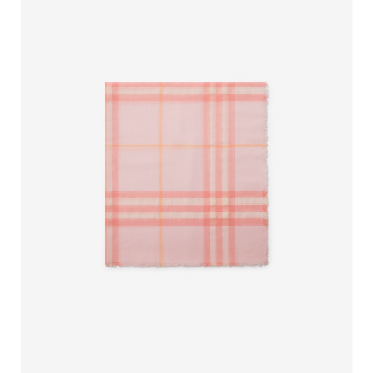  Check Wide Wool Scarf