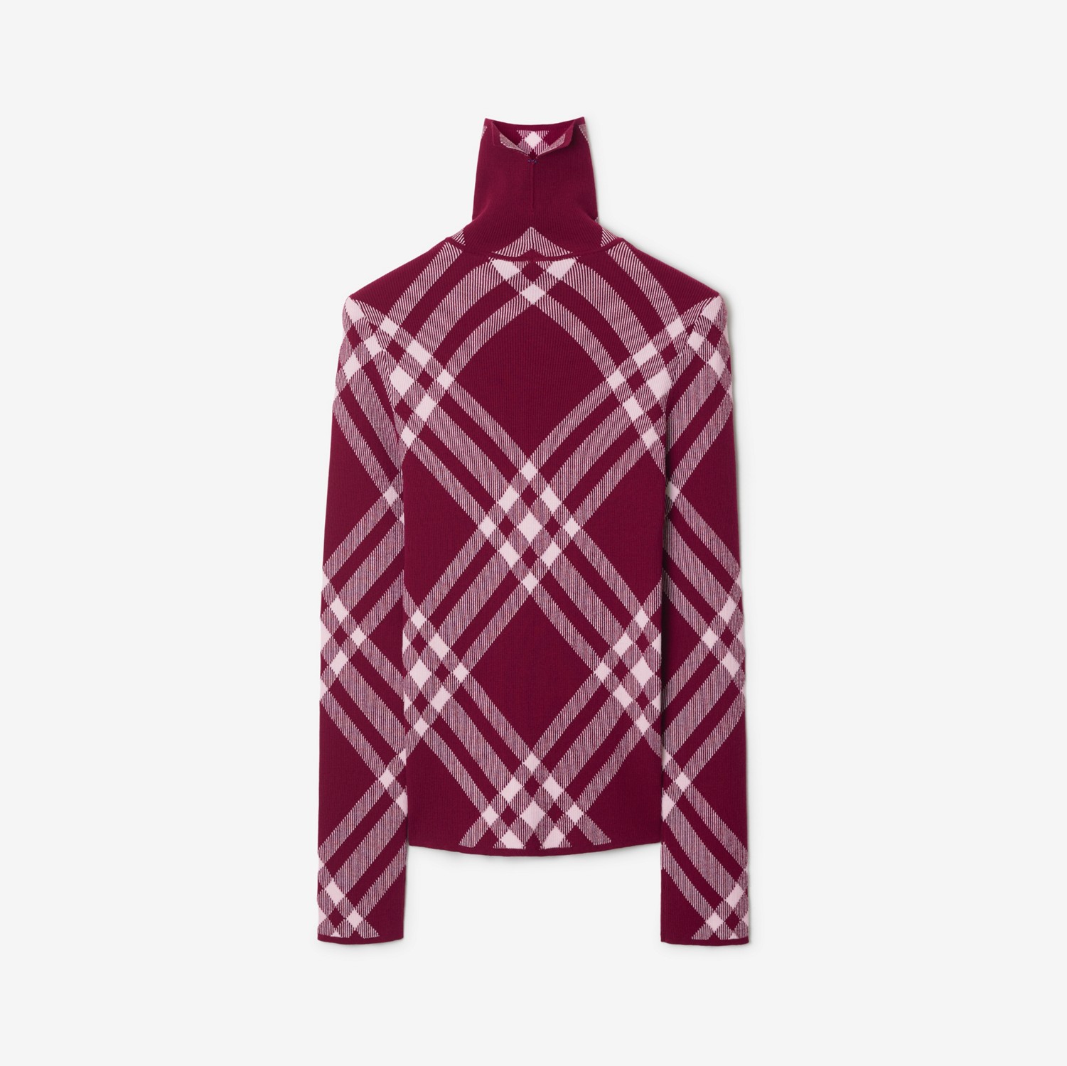 Check Wool Blend Sweater in Ripple - Men | Burberry® Official