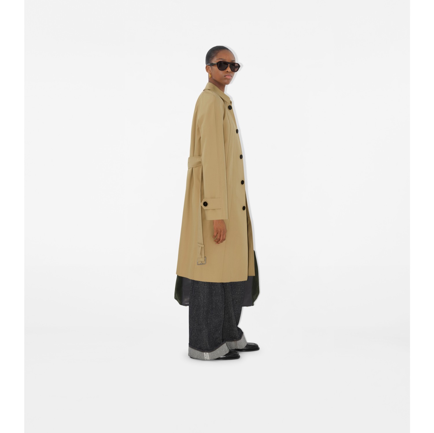 Long Cotton Twill Car Coat