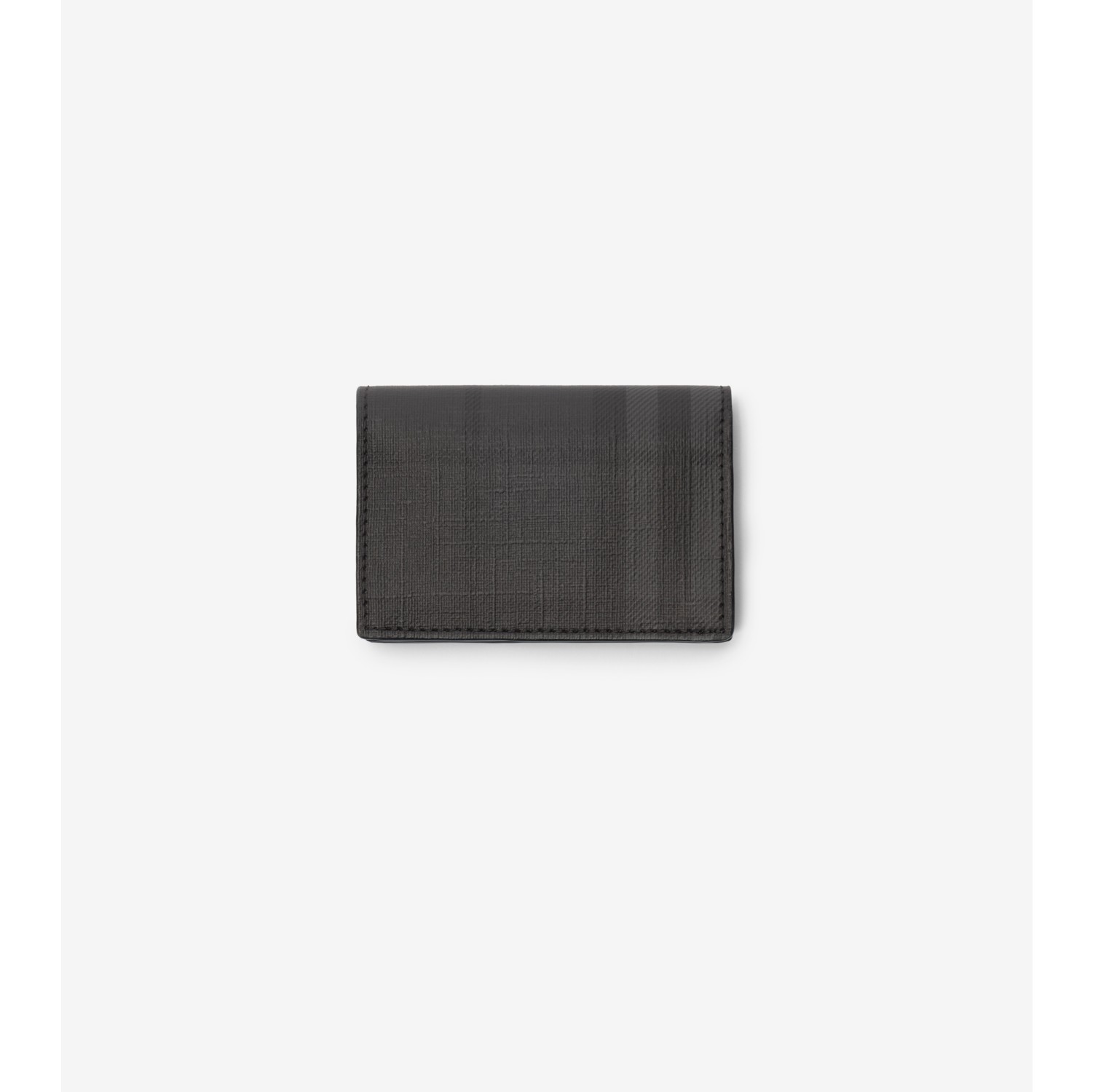 City Check Bifold Card Case in Iron grey - Men, Cotton, Technical | Burberry® Official