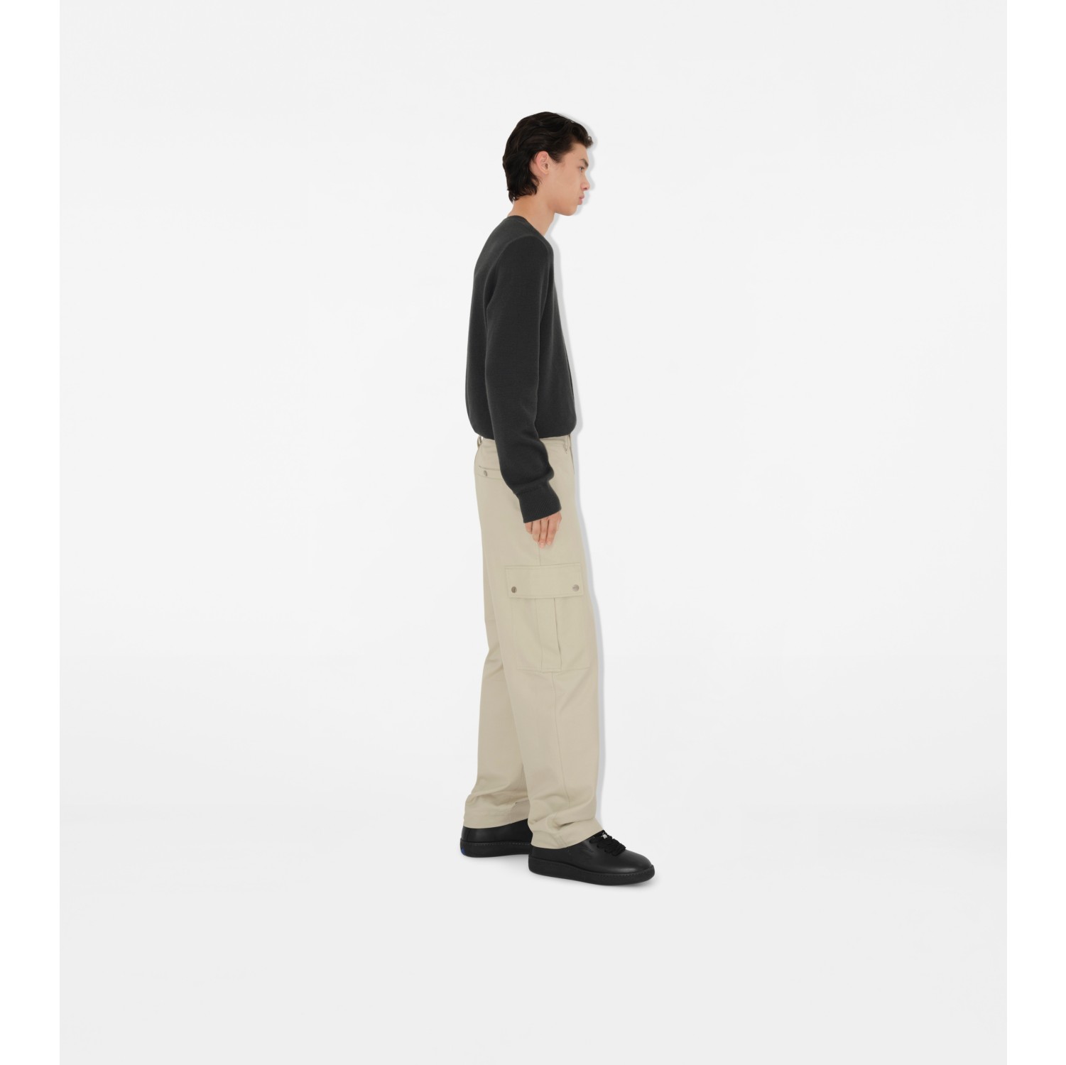 Cotton Blend Cargo Trousers