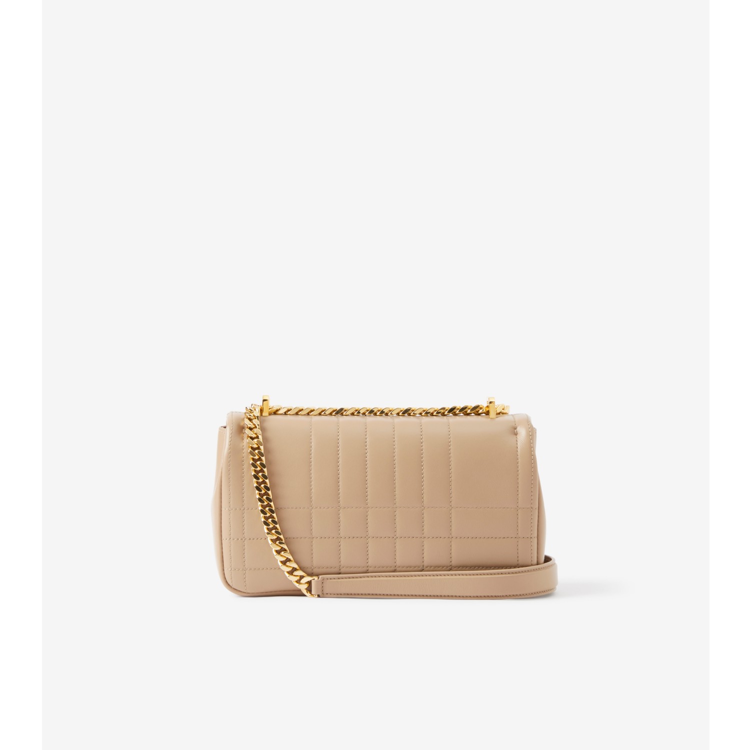 Lola Mini Leather Shoulder Bag in Beige - Burberry