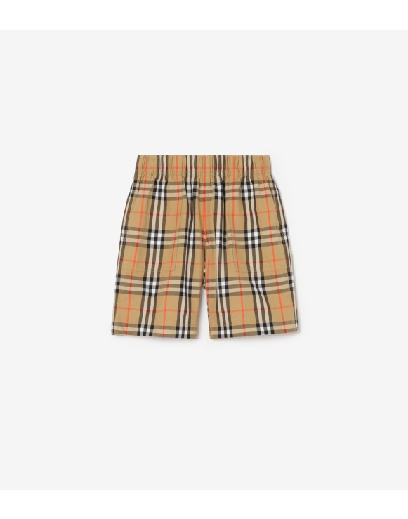Pantalones cortos cargo en algodón Check