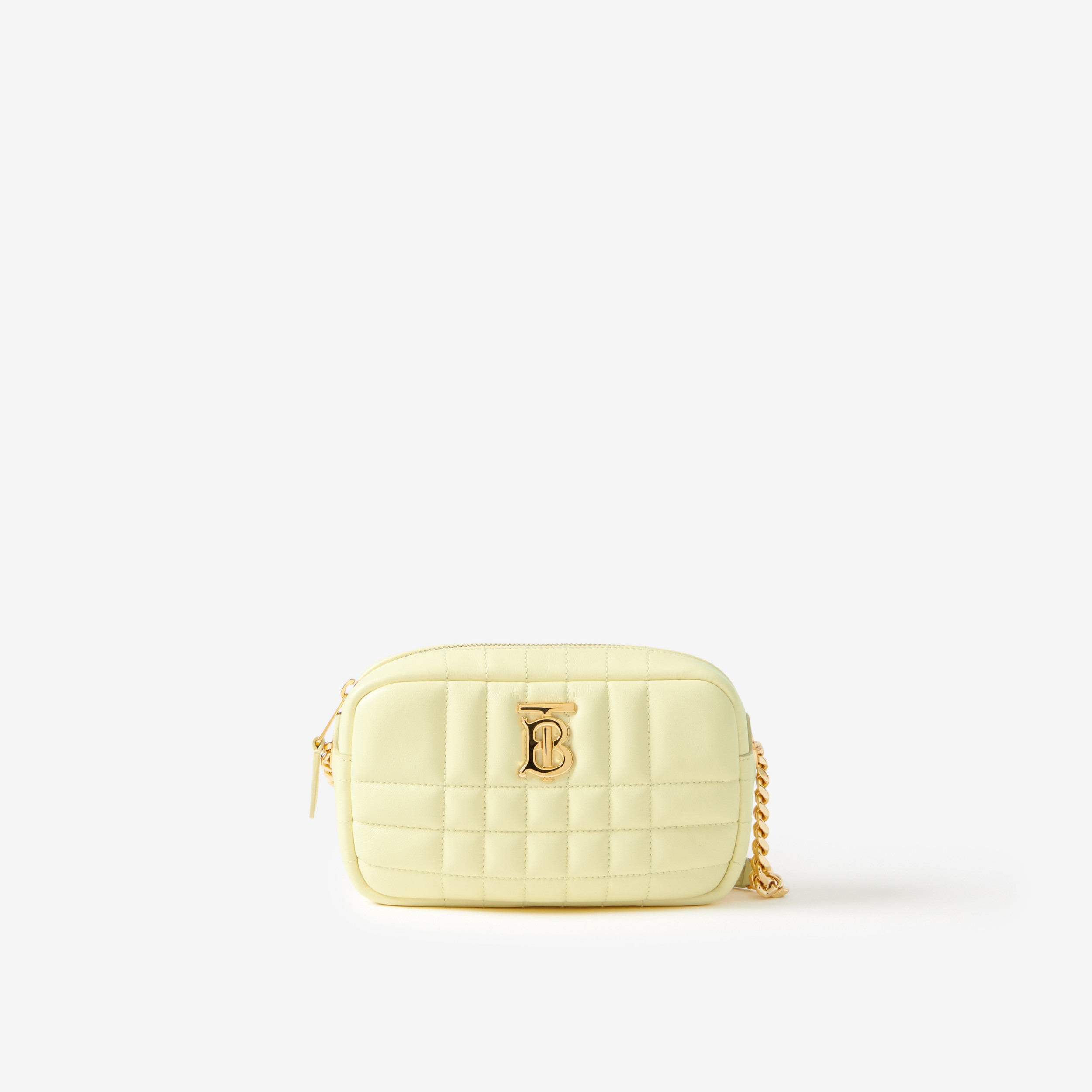 Quilted Leather Mini Lola Camera Bag in Cool Lemon - Women | Burberry®  Official