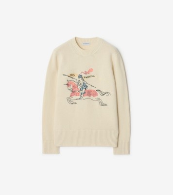 Cross Stitch EKD Wool Cashmere Sweater in Tundra beige - Women