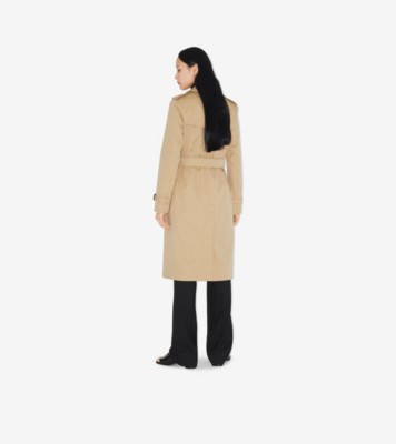 Long Kensington Heritage Trench Coat In Honey - Women | Burberry® Official