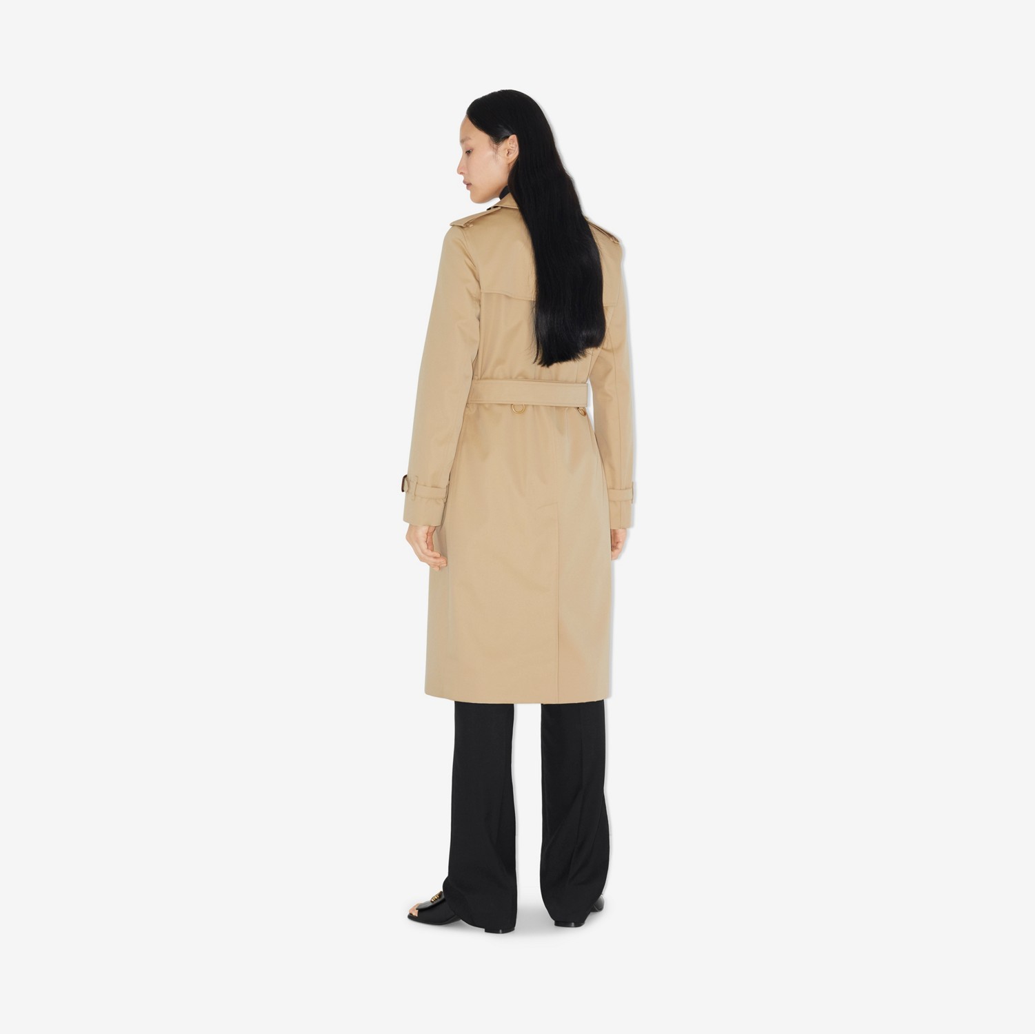 Trench Heritage Kensington lungo (Miele) - Donna | Sito ufficiale Burberry®