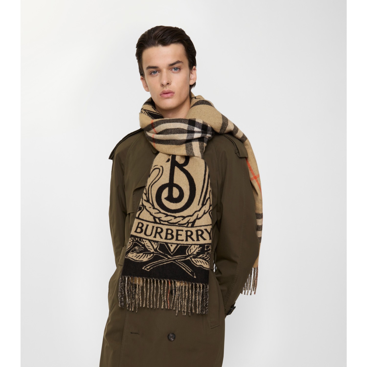 Wide Reversible Stormy Knight Scarf