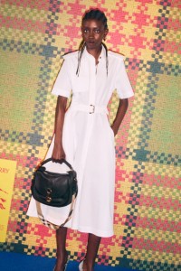 Burberry Spring Summer Campaign featuring a model wearing Women's New In trench dress