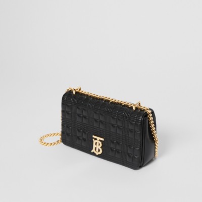 Small Quilted Lambskin Lola Bag in Black/light Gold - Women 