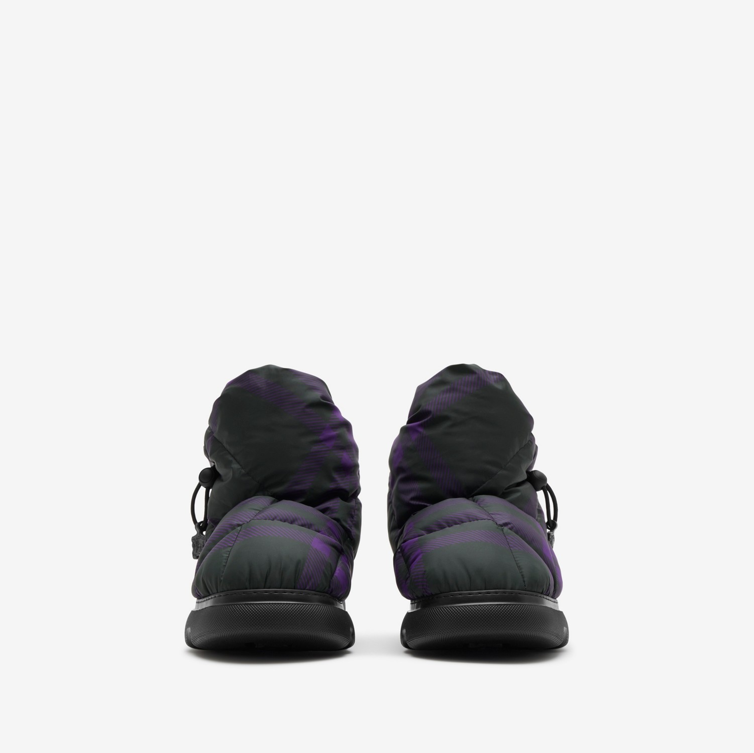 格纹 Pillow 靴 (皇室紫) - 男士 | Burberry® 博柏利官网