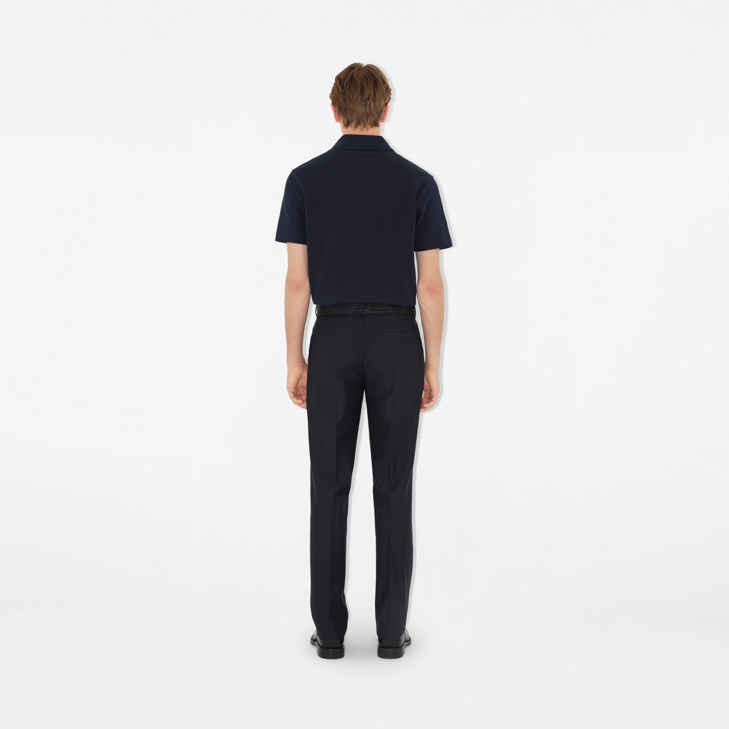 Cotton Polo Shirt in Storm - Men | Burberry® Official Cotton Polo Shirt in Storm - Men | Burberry® Official
