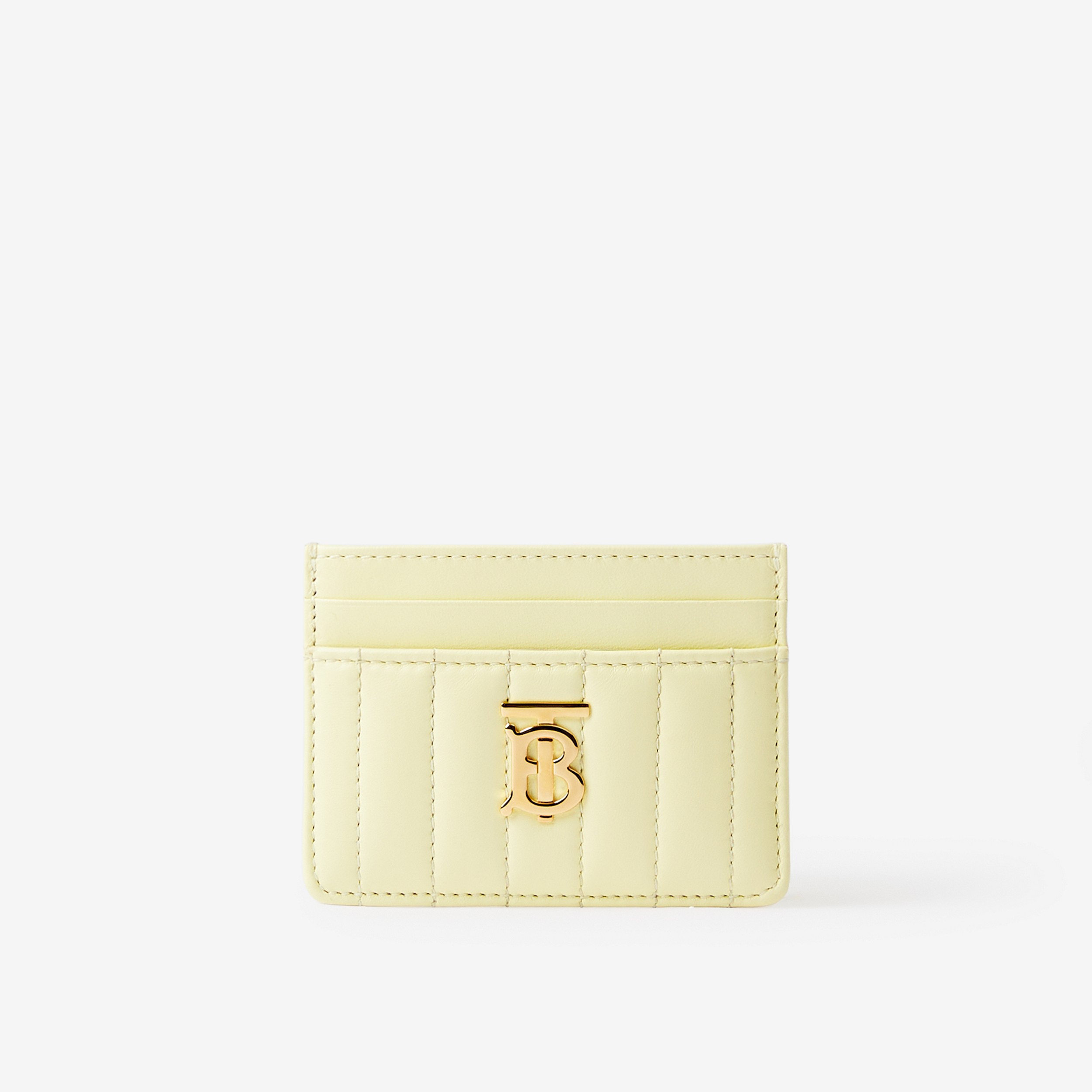 Quilted Leather Lola Card Case in Cool Lemon - Women | Burberry® Official - 1