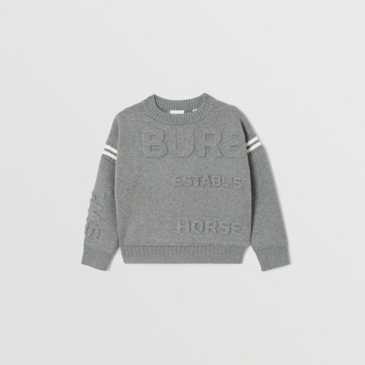 grey burberry jumper